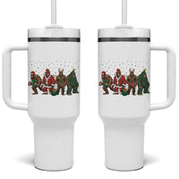 Bigfoot Christmas Cosplay Tumbler With Handle Funny Holiday Gift