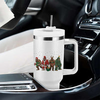 Bigfoot Christmas Cosplay Tumbler With Handle Funny Holiday Gift