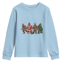 Bigfoot Christmas Cosplay Youth Sweatshirt Funny Holiday Gift - Wonder Print Shop