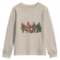 Bigfoot Christmas Cosplay Youth Sweatshirt Funny Holiday Gift - Wonder Print Shop