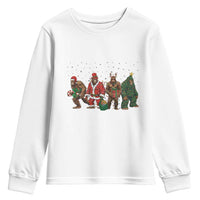 Bigfoot Christmas Cosplay Youth Sweatshirt Funny Holiday Gift - Wonder Print Shop