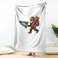 Believe Bigfoot Christmas Throw Blanket Sasquatch Holiday Gift - Wonder Print Shop