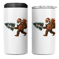Believe Bigfoot Christmas 4 in 1 Can Cooler Tumbler Sasquatch Holiday Gift