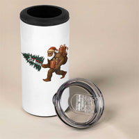 Believe Bigfoot Christmas 4 in 1 Can Cooler Tumbler Sasquatch Holiday Gift