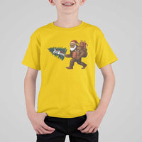 Believe Bigfoot Christmas T Shirt For Kid Sasquatch Holiday Gift - Wonder Print Shop