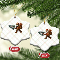 Believe Bigfoot Xmas Ceramic Ornament Sasquatch Holiday Gift - Wonder Print Shop