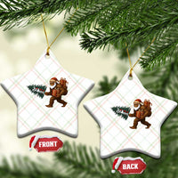 Believe Bigfoot Xmas Ceramic Ornament Sasquatch Holiday Gift - Wonder Print Shop