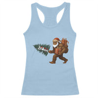 Believe Bigfoot Christmas Racerback Tank Top Sasquatch Holiday Gift - Wonder Print Shop