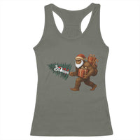 Believe Bigfoot Christmas Racerback Tank Top Sasquatch Holiday Gift - Wonder Print Shop