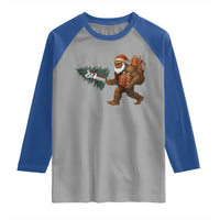 Believe Bigfoot Christmas Raglan Shirt Sasquatch Holiday Gift - Wonder Print Shop