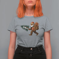 Believe Bigfoot Christmas T Shirt For Women Sasquatch Holiday Gift - Wonder Print Shop