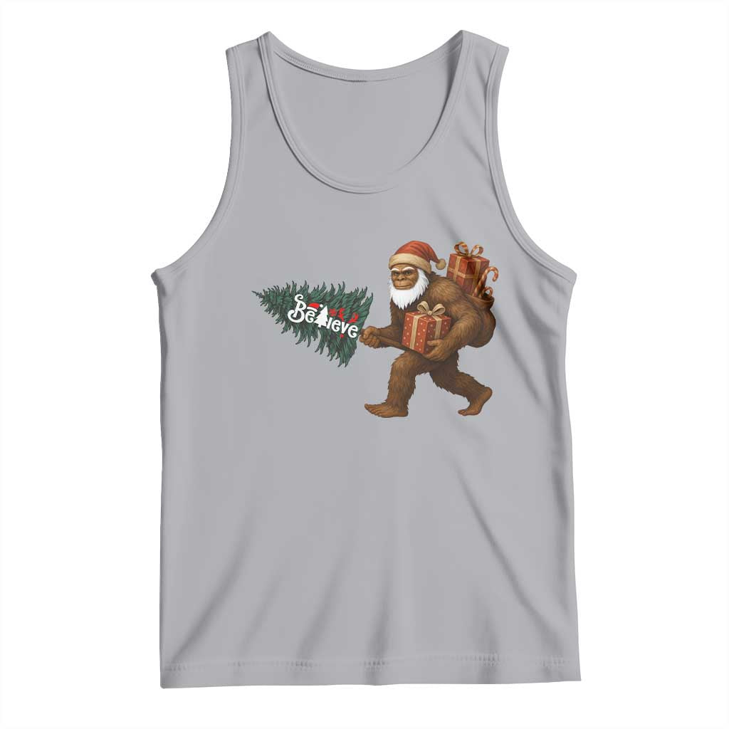 Believe Bigfoot Christmas Tank Top Sasquatch Holiday Gift - Wonder Print Shop