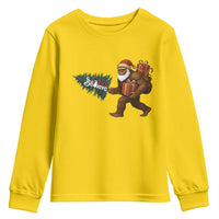 Believe Bigfoot Christmas Youth Sweatshirt Sasquatch Holiday Gift - Wonder Print Shop