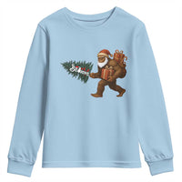 Believe Bigfoot Christmas Youth Sweatshirt Sasquatch Holiday Gift - Wonder Print Shop