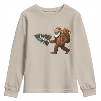 Believe Bigfoot Christmas Youth Sweatshirt Sasquatch Holiday Gift - Wonder Print Shop