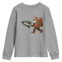 Believe Bigfoot Christmas Youth Sweatshirt Sasquatch Holiday Gift - Wonder Print Shop