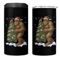 Funny Christmas 4 in 1 Can Cooler Tumbler Bigfoot Decorating Xmas Tree Gift