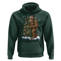 Funny Christmas Hoodie Bigfoot Decorating Xmas Tree Gift - Wonder Print Shop