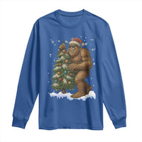 Funny Christmas Long Sleeve Shirt Bigfoot Decorating Xmas Tree Gift - Wonder Print Shop