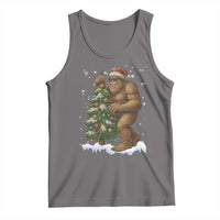 Funny Christmas Tank Top Bigfoot Decorating Xmas Tree Gift - Wonder Print Shop