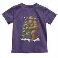 Funny Christmas Toddler T Shirt Bigfoot Decorating Xmas Tree Gift - Wonder Print Shop