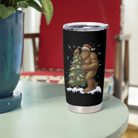 Funny Christmas Tumbler Cup Bigfoot Decorating Xmas Tree Gift