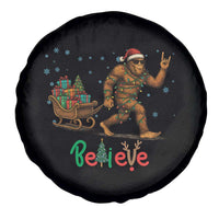 Bigfoot Christmas Spare Tire Cover Believe Funny Holiday Gift - Wonder Print Shop