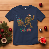 Bigfoot Christmas T Shirt Believe Funny Holiday Gift - Wonder Print Shop