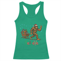 Bigfoot Christmas Racerback Tank Top Believe Funny Holiday Gift - Wonder Print Shop