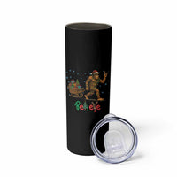 Bigfoot Christmas Skinny Tumbler Believe Funny Holiday Gift
