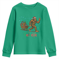Bigfoot Christmas Youth Sweatshirt Believe Funny Holiday Gift - Wonder Print Shop