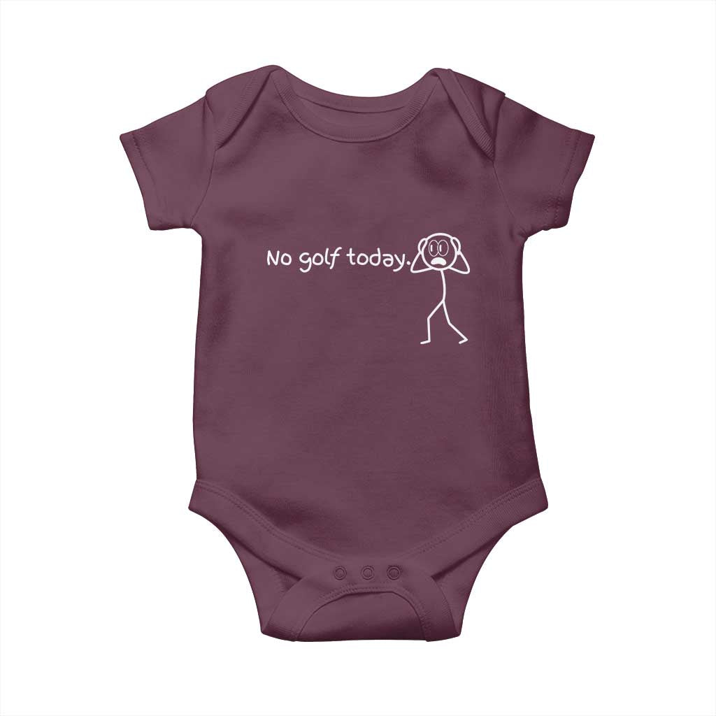 No Golf Today Baby Onesie Funny Sport Lovers Gift - Wonder Print Shop