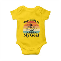 Your Hole Is My Goal Baby Onesie Funny Golf Gift - Wonder Print Shop
