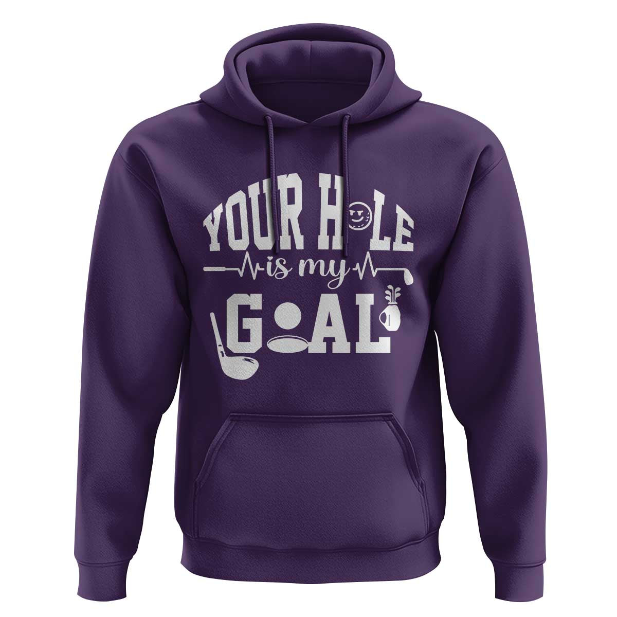 Funny Golf Quote Hoodie Your Hole Is My Goal - Wonder Print Shop