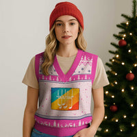 Funny Golf Clubs V-Neck Knit Sweater Vest Life Is Full Of Important Choices - Wonder Print Shop
