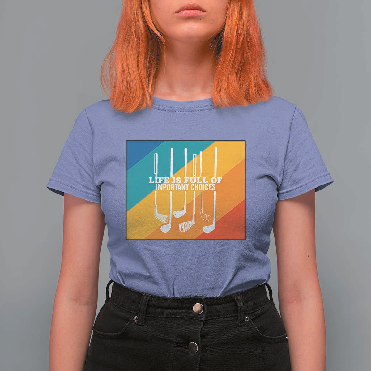 Funny Golf Clubs T Shirt For Women Life Is Full Of Important Choices - Wonder Print Shop