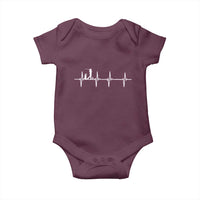 Golf Heartbeat Baby Onesie Funny Sport Lover Gift - Wonder Print Shop