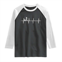 Golf Heartbeat Raglan Shirt Funny Sport Lover Gift - Wonder Print Shop