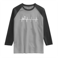 Golf Heartbeat Raglan Shirt Funny Sport Lover Gift - Wonder Print Shop