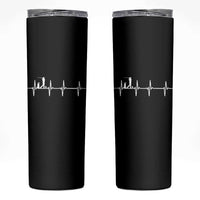 Golf Heartbeat Skinny Tumbler Funny Sport Lover Gift - Wonder Print Shop