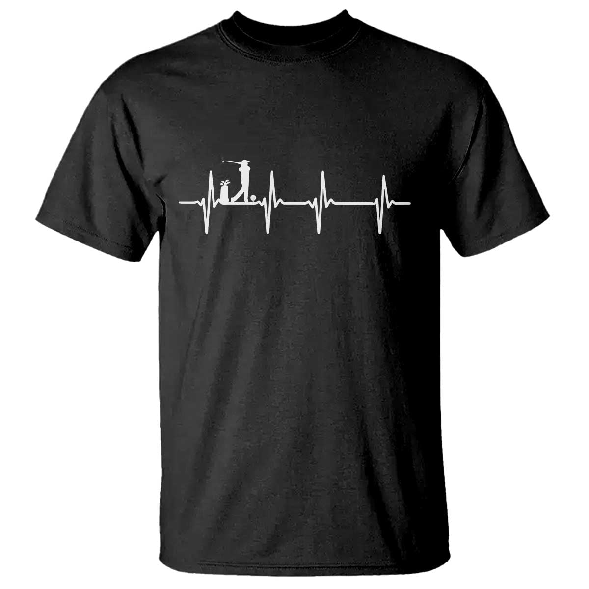 Golf Heartbeat T Shirt Funny Sport Lover Gift - Wonder Print Shop