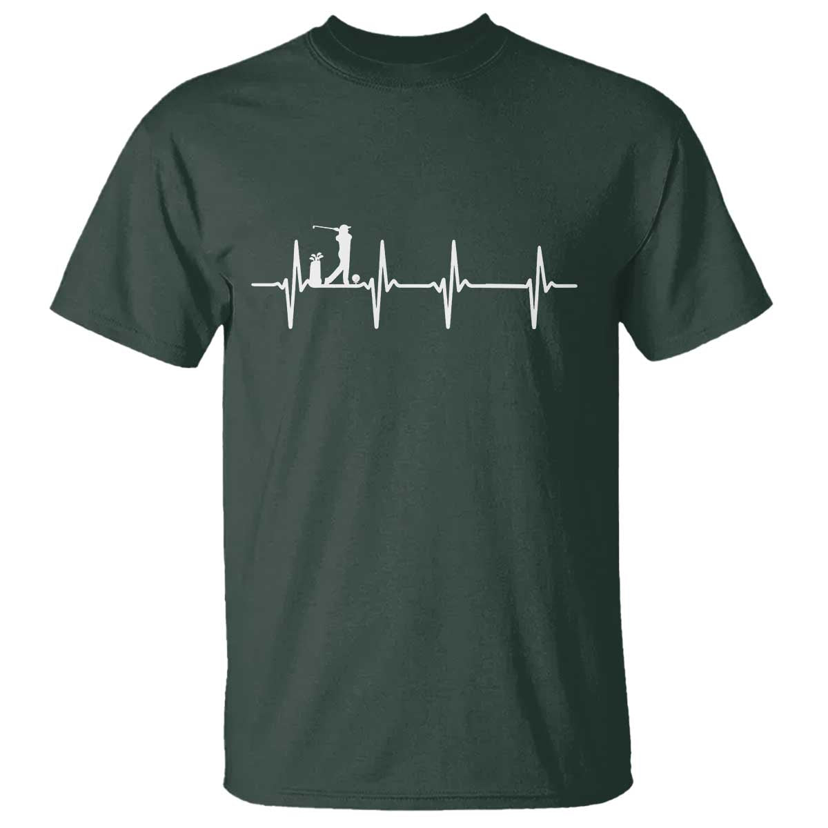 Golf Heartbeat T Shirt Funny Sport Lover Gift - Wonder Print Shop