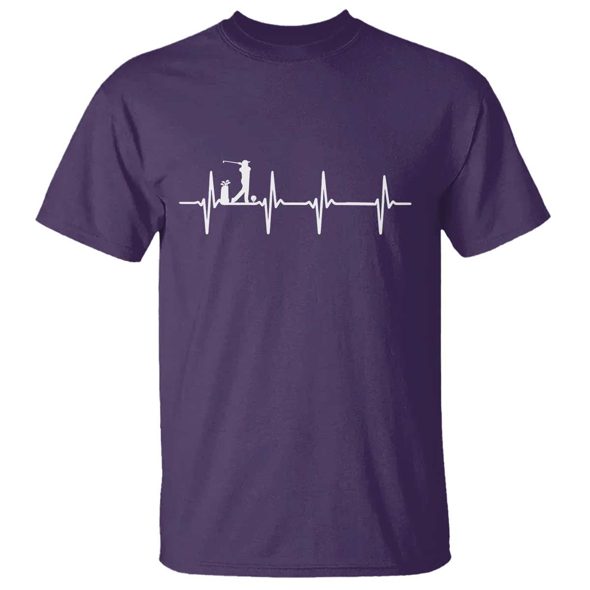 Golf Heartbeat T Shirt Funny Sport Lover Gift - Wonder Print Shop