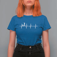 Golf Heartbeat T Shirt For Women Funny Sport Lover Gift - Wonder Print Shop