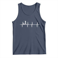 Golf Heartbeat Tank Top Funny Sport Lover Gift - Wonder Print Shop