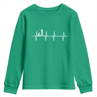 Golf Heartbeat Youth Sweatshirt Funny Sport Lover Gift - Wonder Print Shop