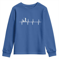 Golf Heartbeat Youth Sweatshirt Funny Sport Lover Gift - Wonder Print Shop