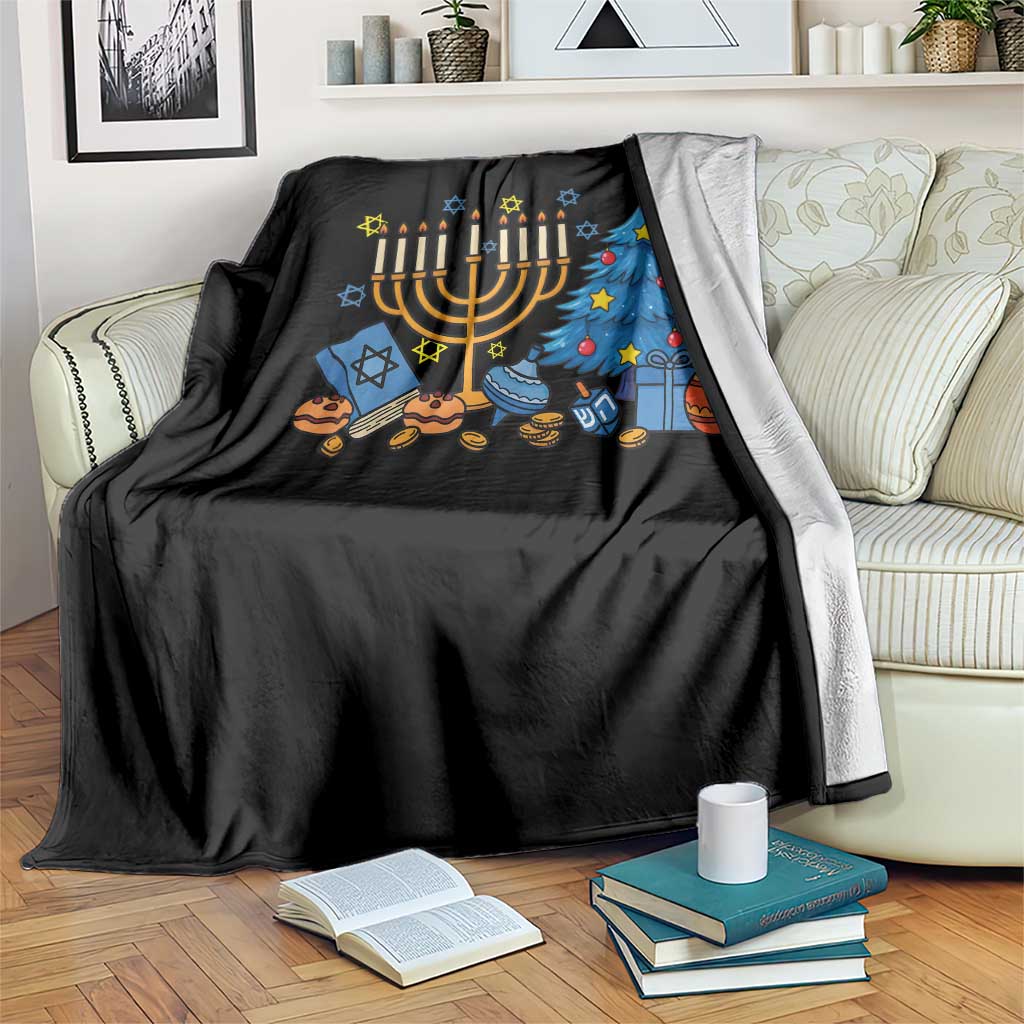 Interfaith Christmas Hanukkah Throw Blanket Celebration Festival Of Lights Gift - Wonder Print Shop