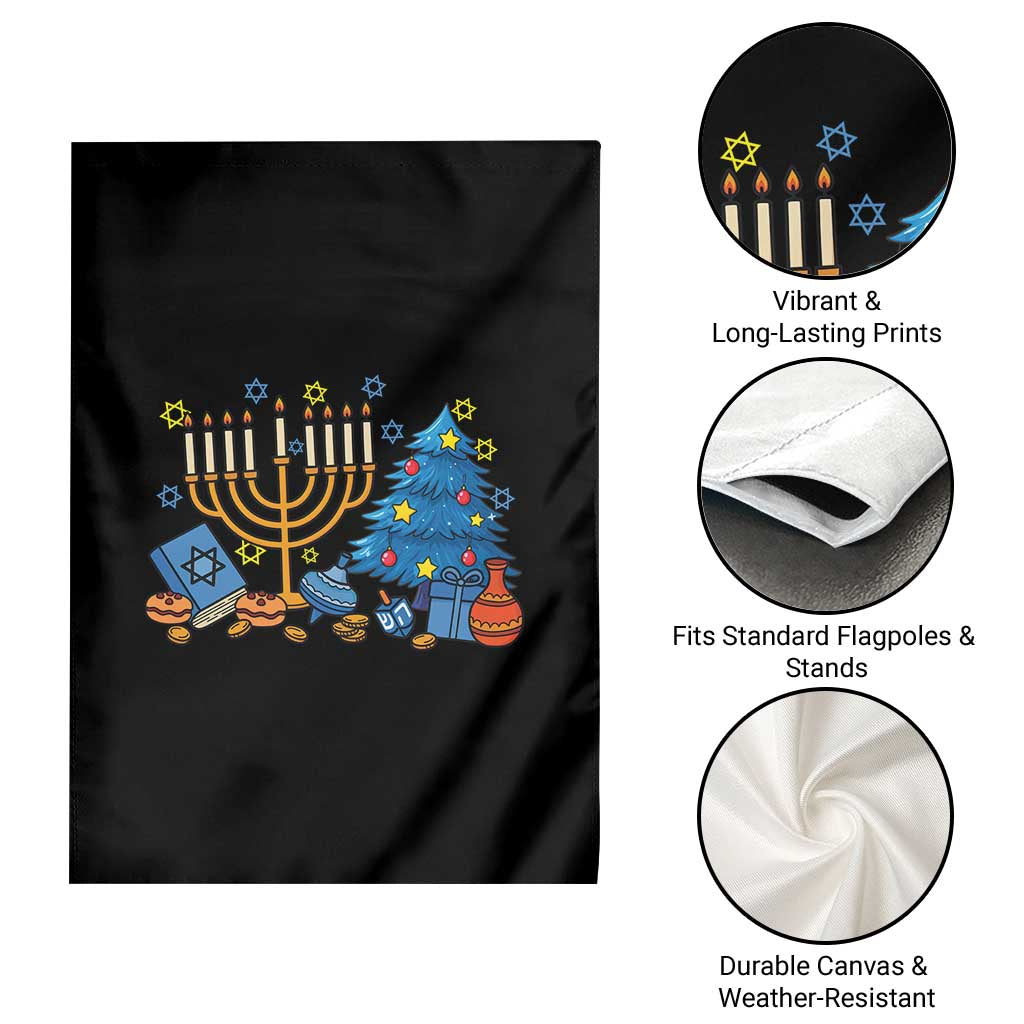 Interfaith Christmas Hanukkah Garden Flag Celebration Festival Of Lights Gift - Wonder Print Shop