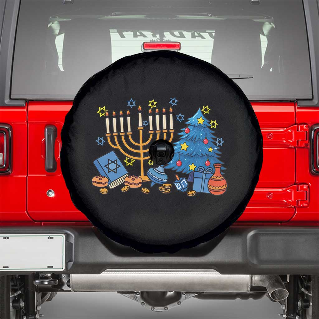 Interfaith Christmas Hanukkah Spare Tire Cover Celebration Festival Of Lights Gift - Wonder Print Shop